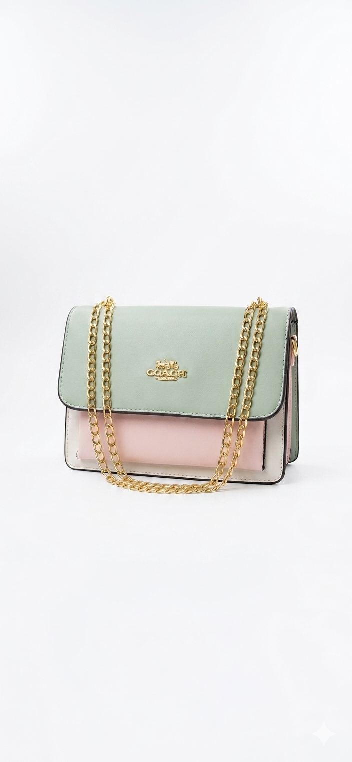 Coach Pastel Colorblock Shoulder Bag